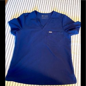 FIGS scrub top navy blue